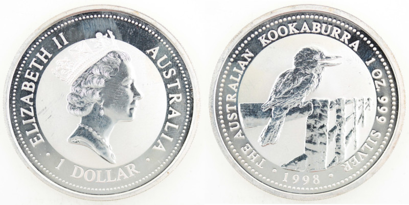 Monete Estere. Australia. Elisabetta II. 1952-2022. Dollaro 1998. Ag. 999. KM 36...