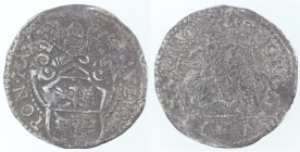 Zecche Italiane. Ferrara. Paolo V. 1605-1621. Grosso. Ag. Peso gr. 1,56. Diametro mm. 21. MB.
