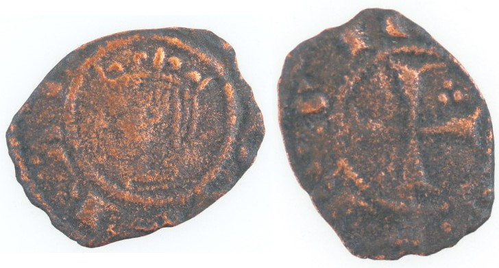 Zecche Italiane. Messina. Carlo I d'Angiò. 1266-1285. Denaro testa coronata con ...