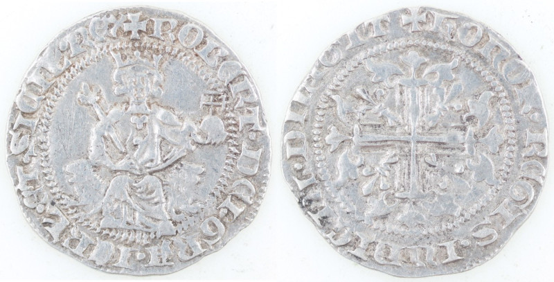 Zecche Italiane. Napoli. Roberto d'Angiò. 1309-1343. Gigliato. AG. MIR 28. Peso ...