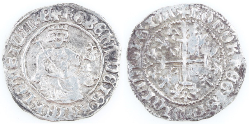 Zecche Italiane. Napoli. Roberto d'Angiò. 1309-1343. Gigliato. AG. MIR 28. Peso ...