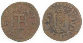 Zecche Italiane. Napoli. Carlo V. 1516-1799. Cavallo. Ae. Mag. 86/3. Peso gr. 1,59. Diametro mm. 18. BB+. Conservazione insolita. R. (4523)