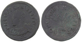 Zecche Italiane. Napoli. Filippo IV. 1621-1665. 2 Grana 1622. Ae. Mag. 42. Peso gr. 13,45. Diametro mm. 30,00. BB+. Moneta coniata nella fonderia dell...