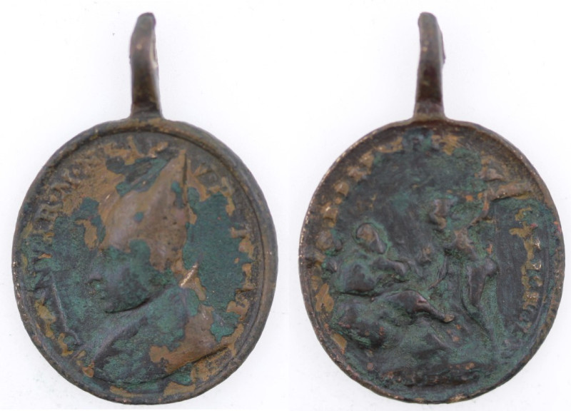 Zecche Italiane. Napoli. Medaglia XVII° Secolo. San Gennaro. Patrono di Napoli. ...