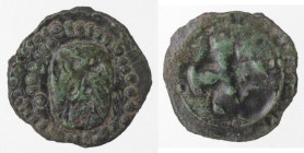 Zecche Italiane. Roma. Senato Romano. 1184-1439. Monetazione Anonima. Picciolo. Mi. Biag. 2122. Peso gr. 0,28. Diametro mm. 13. SPL. Patina. R. (5621)...