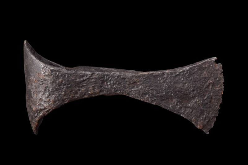 VIKING AGE IRON AXE HEAD

 Ca. 900-1100 AD
 Crafted from durable iron, this a...