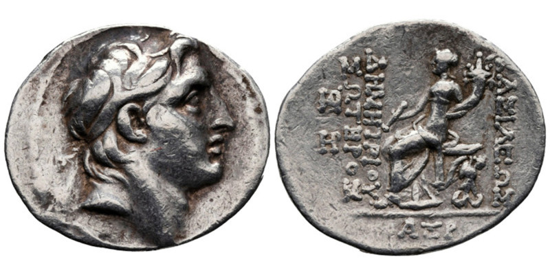 SELEUKID KINGDOM, DEMETRIOS I SOTER AR. TETRADRACHM

 Ca. 152-151 BC
 Seleuki...