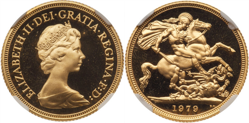 Great Britain. Sovereign, 1979. Fr-418; KM-919. Weight 0.2355 ounce. Elizabeth I...