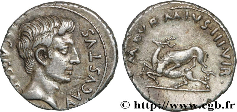 AUGUSTUS and CAIUS
Type : Denier 
Date : 19 AC. 
Mint name / Town : Rome 
Metal ...