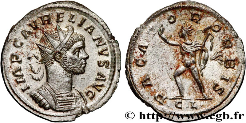 AURELIAN
Type : Aurelianus 
Date : mi  
Date : 275 
Mint name / Town : Lyon 
Met...