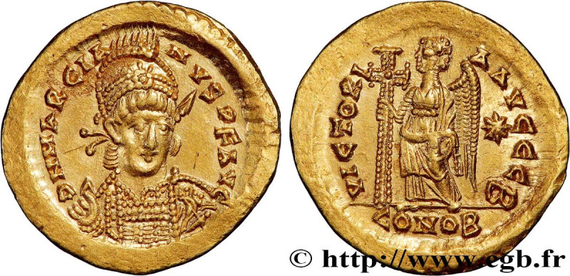 MARCIAN
Type : Solidus 
Date : c. 450-457 
Mint name / Town : Constantinople 
Me...