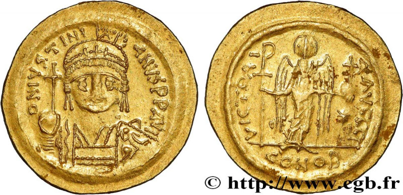 JUSTINIAN I
Type : Solidus 
Date : 542-565 
Mint name / Town : Constantinople 
M...