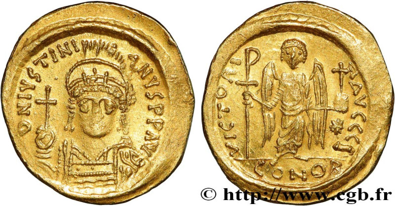 JUSTINIAN I
Type : Solidus  
Date : 545-565 
Mint name / Town : Constantinople 
...