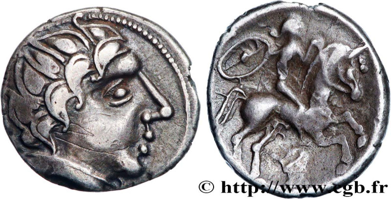 PICTONES / BITURIGES - MID-WESTERN, Unspecified
Type : Drachme au cavalier et à ...