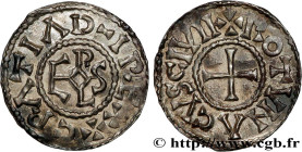 CHARLES II LE CHAUVE / THE BALD
Type : Denier 
Date : n.d. 
Mint name / Town : Rouen 
Metal : silver 
Diameter : 19  mm
Orientation dies : 6  h.
Weigh...