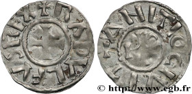 RUDOLPH
Type : Denier 
Date : c. 923-936 
Mint name / Town : Le Puy 
Metal : silver 
Diameter : 20,5  mm
Orientation dies : 5  h.
Weight : 1,32  g.
Ra...