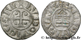 LOUIS VI "THE FAT"
Type : Denier 
Date : n.d. 
Mint name / Town : Sens 
Metal : silver 
Diameter : 19,5  mm
Orientation dies : 9  h.
Weight : 0,91  g....