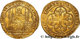 PHILIP VI OF VALOIS
Type : Écu d'or à la chaise 
Date : 10/04/1343 
Date : n.d. 
Metal : gold 
Millesimal fineness : 1000  ‰
Diameter : 29  mm
Orienta...