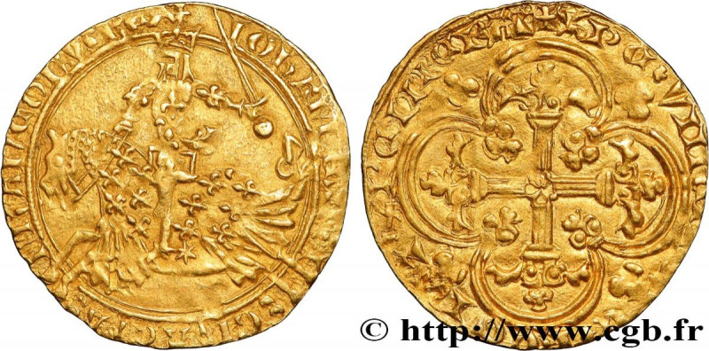 JOHN II "THE GOOD"
Type : Franc à cheval 
Date : 05/12/1360 
Date : n.d. 
Metal ...