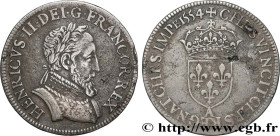 HENRY II
Type : Demi-teston au buste lauré, fabriqué au moulin 
Date : 1554 
Mint name / Town : Paris, Moulin des Étuves 
Quantity minted : 544603 
Me...