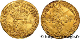 LOUIS XIII
Type : Demi-écu d'or au soleil, 1er type 
Date : 1635 
Mint name / Town : Amiens 
Quantity minted : 47940 
Metal : gold 
Millesimal finenes...