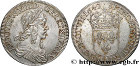 LOUIS XIII
Type : Demi-écu, 3e type, 2e poinçon de Warin 
Date : 1642 
Mint name / Town : Paris, Monnaie du Louvre 
Quantity minted : 358300 
Metal : ...