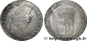 LOUIS XIV "THE SUN KING"
Type : Écu au buste juvénile de Navarre, 2e type 
Date : 1667 
Mint name / Town : Saint-Palais 
Metal : silver 
Millesimal fi...