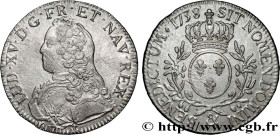 LOUIS XV THE BELOVED
Type : Écu dit "aux branches d'olivier" 
Date : 1738 
Mint name / Town : Aix-en-Provence 
Quantity minted : 842112 
Metal : silve...