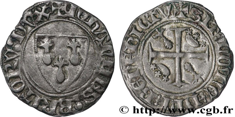 BRITTANY - DUCHY OF BRITTANY - JOHN IV OR JOHN V
Type : Blanc guénar 
Date : apr...