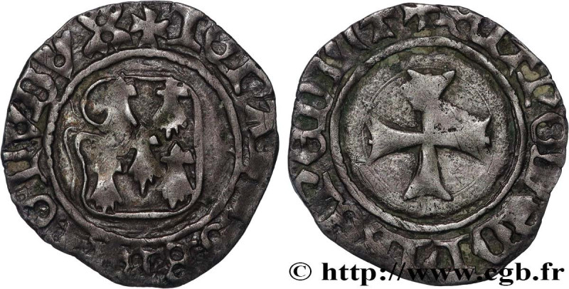 BRITTANY - DUCHY OF BRITTANY - JOHN V 
Type : Demi-blanc 
Date : n.d. 
Mint name...