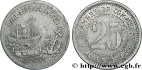 FRENCH AFRICA - SENEGAL
Type : 25 Centimes Chambre de Commerce de Kayes 
Date : 1920 
Quantity minted : - 
Metal : aluminium 
Diameter : 26  mm
Orient...