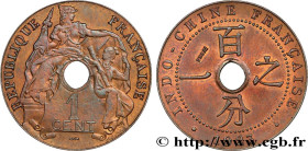 FRENCH INDOCHINA
Type : Essai 1 Centième 
Date : 1923 
Mint name / Town : Poissy 
Quantity minted : - 
Metal : copper 
Diameter : 26  mm
Orientation d...