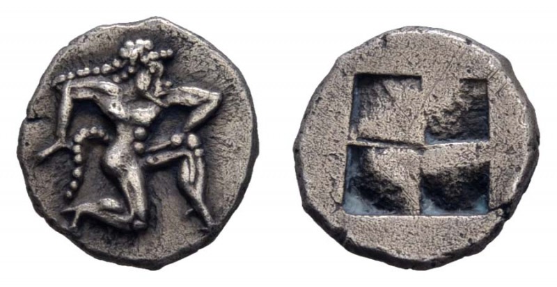 Griechen Thracia
Thasos AR Trihemiobol 480 v.u.Z. SNG Cop. 193 Dewing 1318 GC 1...