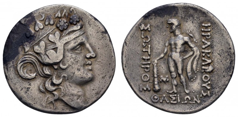 Griechen Thracia
Thassos AR Tetradrachme 168/7-148 v.u.Z. Av.: Haupt des jugend...