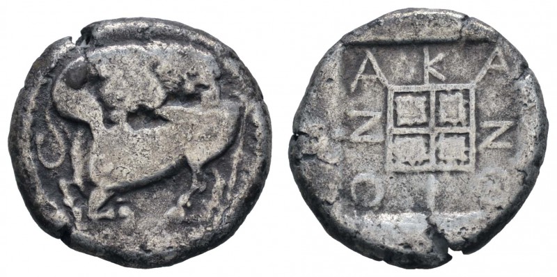 Griechen Macedonia
Akanthos AR Tetradrachme 430 v.u.Z. Av.: Löwe nach rechts, s...