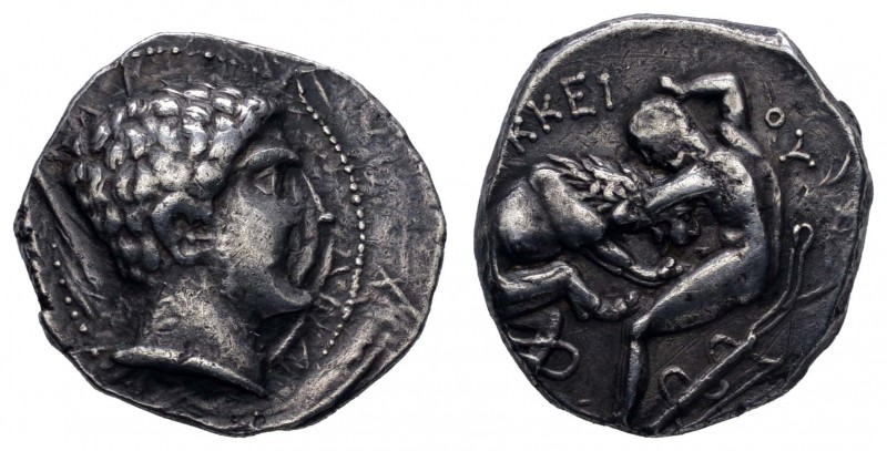Griechen Königreich Paionien
Lykkeios, 356-335 v.u.Z. AR Tetradrachme 356-335 v...