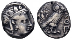 Griechen Attika
Athen AR Tetradrachme ca. 450-440 v.u.Z. Av.: Haupt der Athene nach rechts, Rv.: Eule steht im Quadratum incusum nach rechts, davor A...
