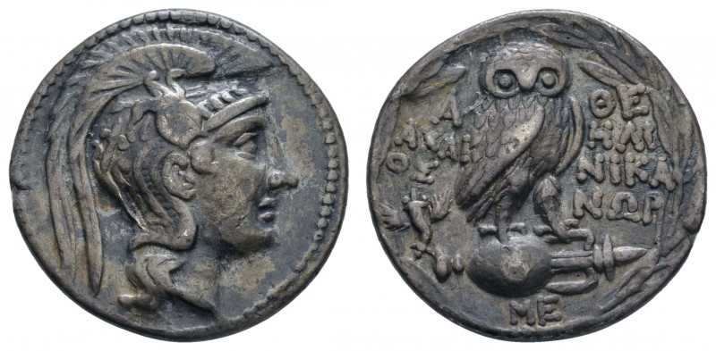 Griechen Attika
Athen AR Tetradrachme 186-146 v.u.Z Av.: Haupt der Atene nach r...