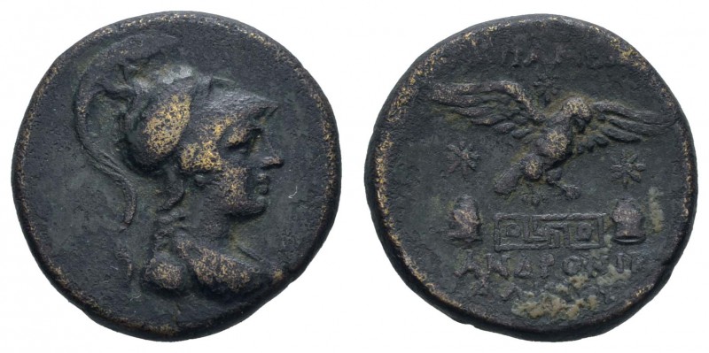 Griechen Phrygia
Apameia Æ 23 88-40 v.u.Z. Magistrat Andronikos?, Av.: Büste de...