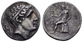 Griechen Syria
Antiochos I. Soter, 280-261 v.u.Z. AR Tetradrachme Seleukia am Tigris SC 378.3 16.20 g. ss