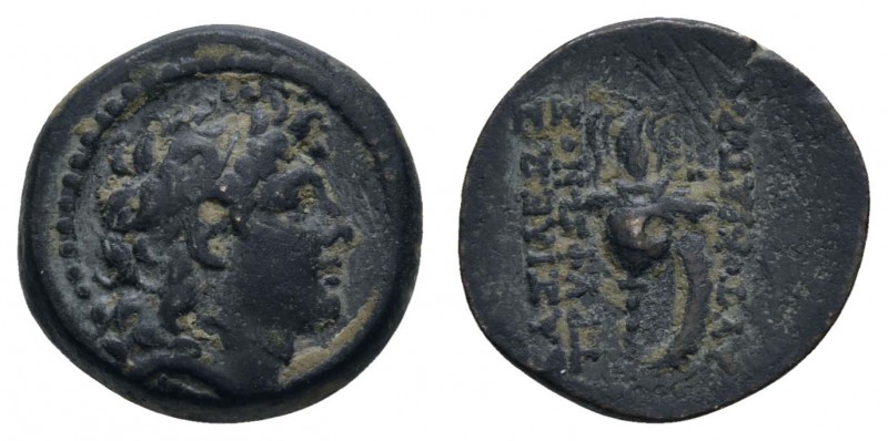 Griechen Syria
Tryphon, 142-138 v.u.Z. Æ Antiochia schwarze Patina Hougthon 271...
