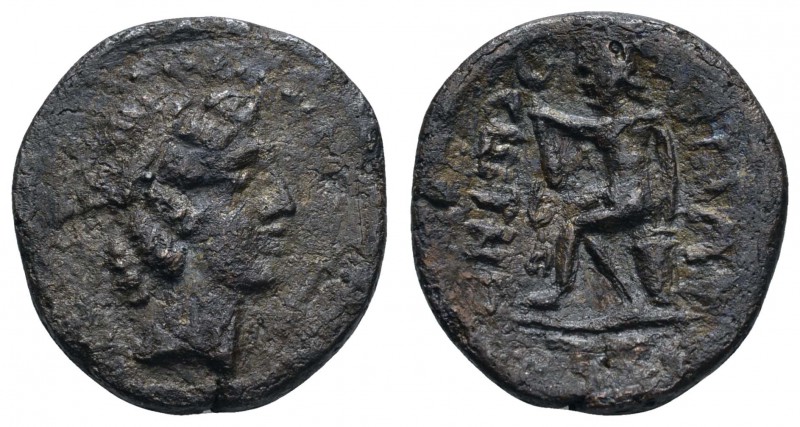 Griechen Bactria
 AE-Tetradrachme nicht näher bestimmte Bronzemünze, wohl baktr...