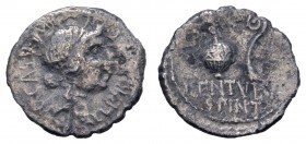 Römer Republik
C. Cassius Longinus, 43/42 v.u.Z. AR Denar 42 v.u.Z. Feldmünzstätte (Smyrna ?) etwas pockige Oberfläche, ansonsten ss- Crawf. 500/3 Sy...