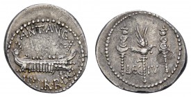 Römer Republik
Marcus Antonius, 32-31 v.u.Z. AR Denar 32/31 v.u.Z. bewegliche Feldmünzstätte Av.: Kriegsgaleere nach rechts, ANT · AVG · - III · VIR ...