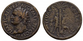 Römer Kaiserzeit
Titus 79-81 Æ Sesterz IVDAEA CAPTA RIC II-133 C 133 20.33 g. selten ss