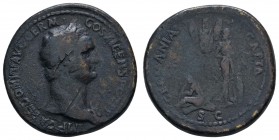 Römer Kaiserzeit
Domitianus 81-96 Æ Sesterz Germania Capta RIC 463 Cohen 85 27.34 g. selten ss