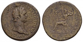 Römer Kaiserzeit
Domitianus 81-96 Æ Sesterz IOVI VICTORI RIC 633 Cohen 407 25.26 g. ss
