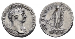 Römer Kaiserzeit
Trajanus, 98-117 AR Denar Rom Stehende Arabia RIC 245 RSC 26 BMC 474 3.45 g. ss