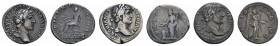 Römer Kaiserzeit
Hadrianus 117-138 kleines Lot von 3 Denaren RIC 137 b, 268, 282 C. 1327, 1328, 1455 s-ss