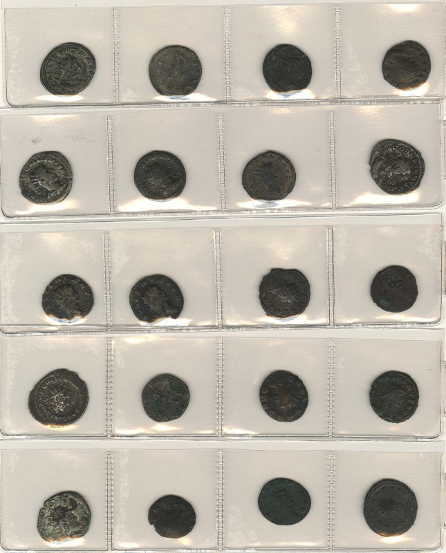 Lots und Sammlungen
 Gallien, Lot von 20 Antoninianen, meist um ss, bitte beach...